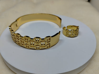 Signature Link Kada & Ring Set
