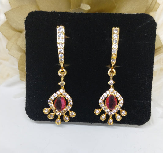 Rose Blush Teardrop Danglers
