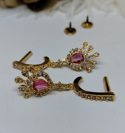 Rose Blush Teardrop Danglers