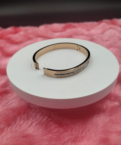 Eterna Luxe Crystal-Edged Bangle