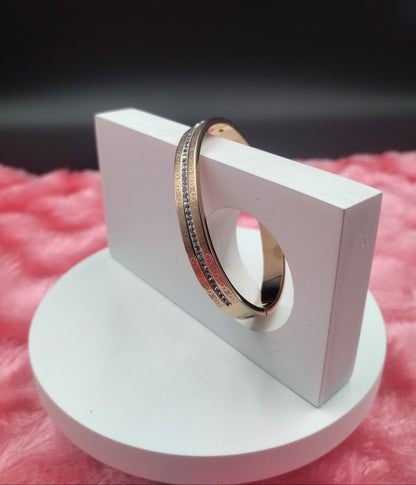 Eterna Luxe Crystal-Edged Bangle
