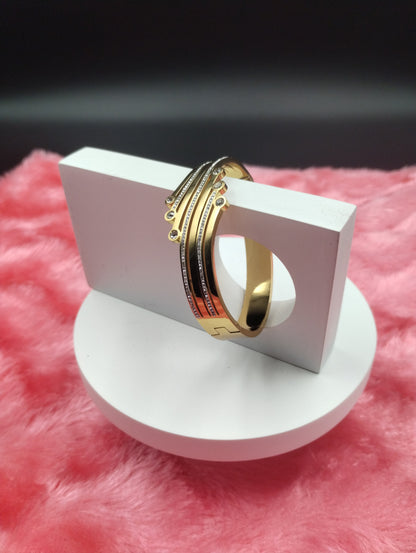 Celestial Stream Gold-Toned Bangle