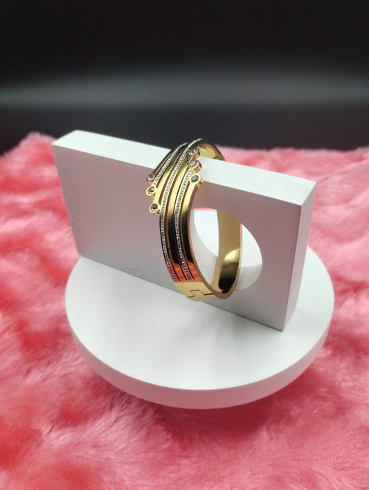 Celestial Stream Gold-Toned Bangle