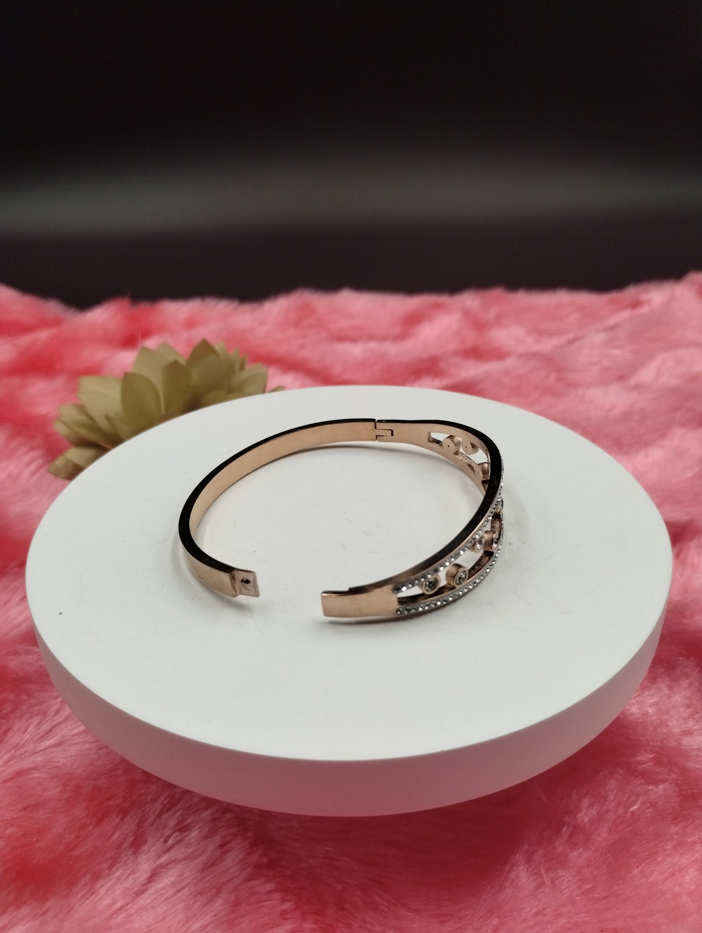 Celestial Gleam Open Crystal Bangle