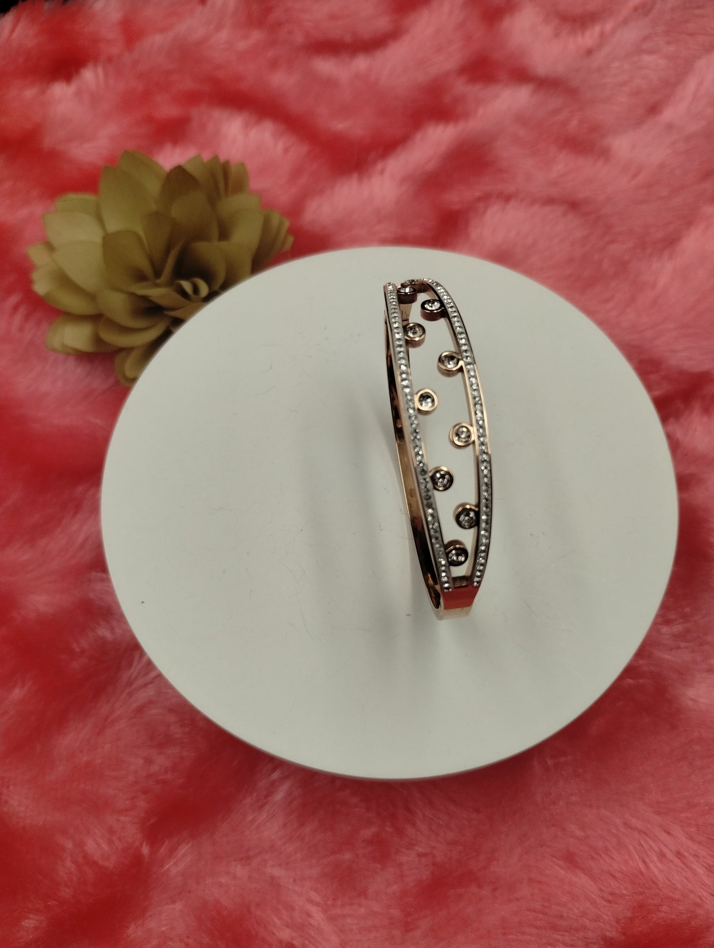 Celestial Gleam Open Crystal Bangle