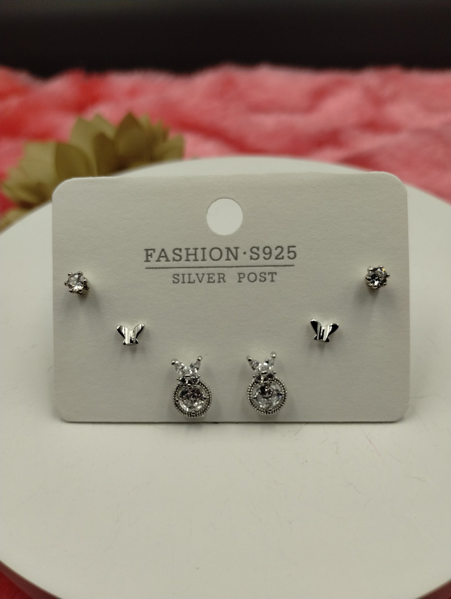 Butterfly Radiance Trio Earring Set