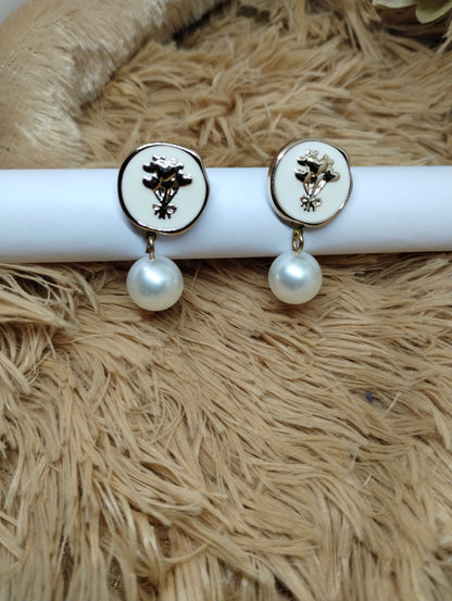 Blossom Pearl Drop Earrings