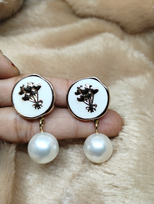Blossom Pearl Drop Earrings