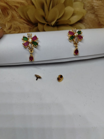 Bloom Charm Floral Stud Earrings