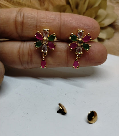Bloom Charm Floral Stud Earrings