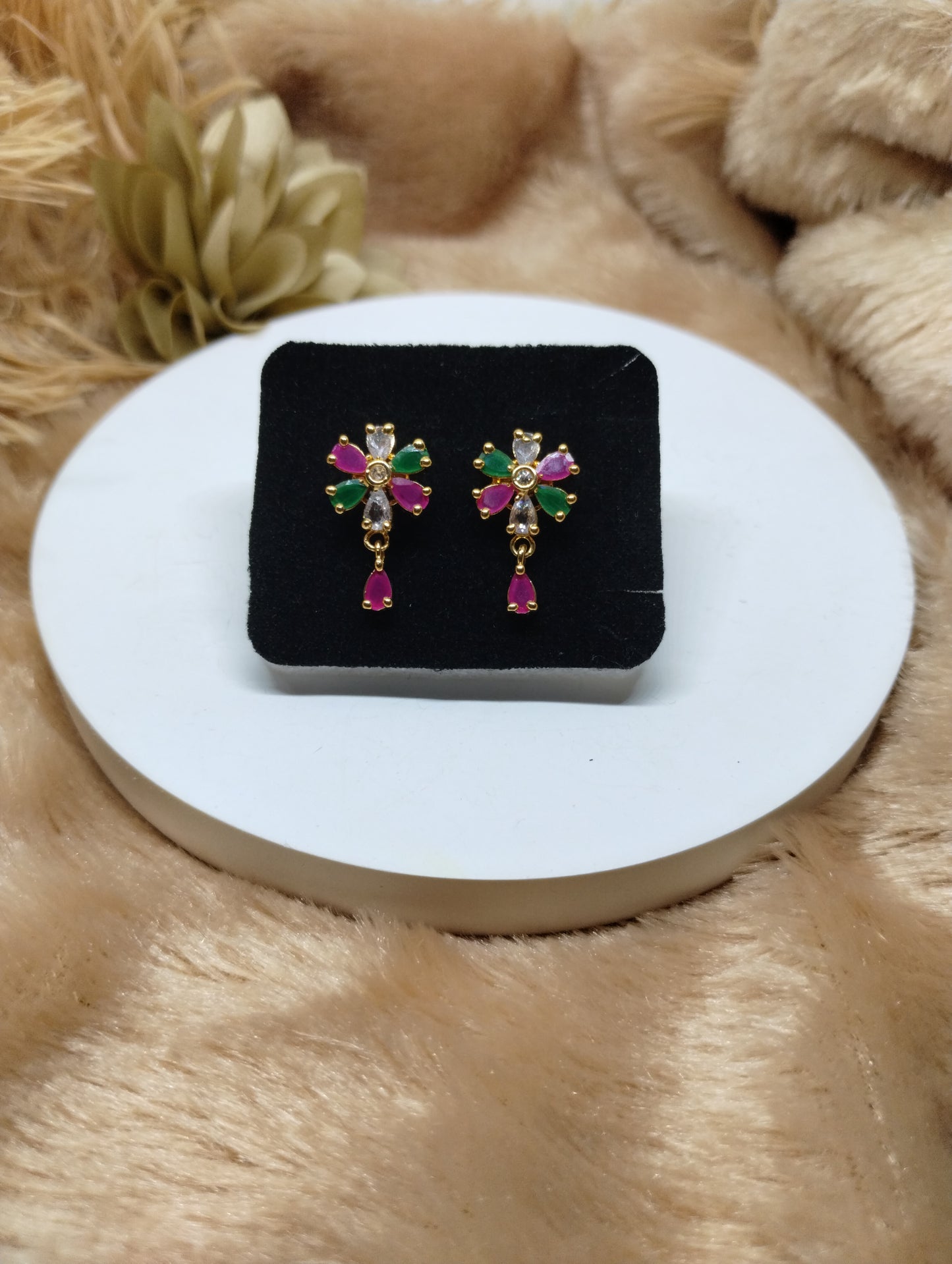 Bloom Charm Floral Stud Earrings