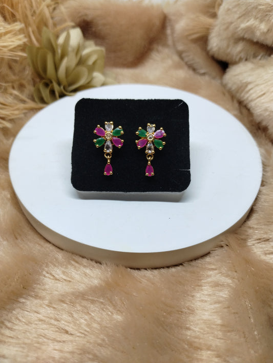 Bloom Charm Floral Stud Earrings