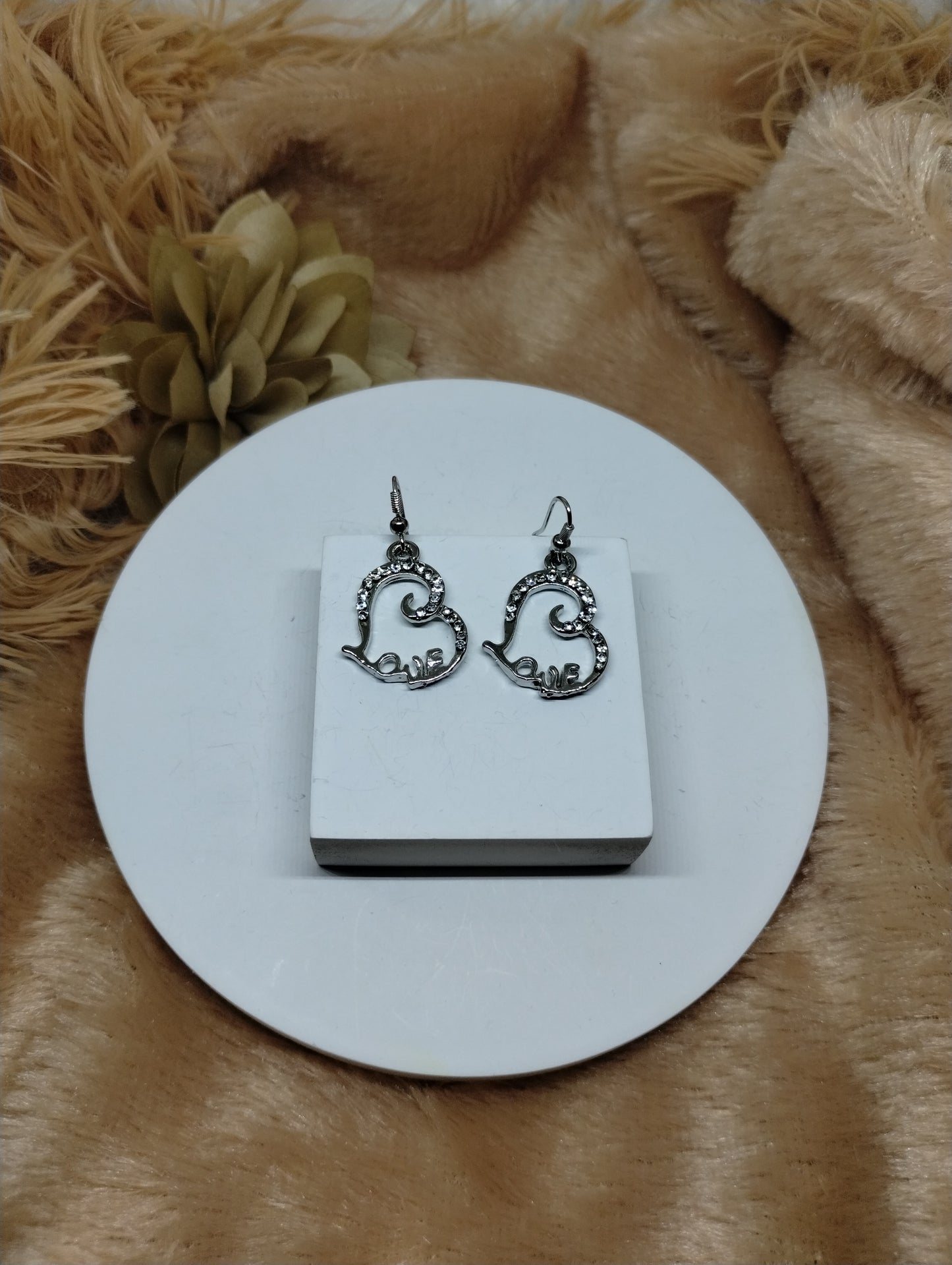 Forever Love Crystal Heart Earrings