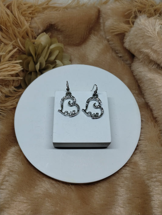 Forever Love Crystal Heart Earrings