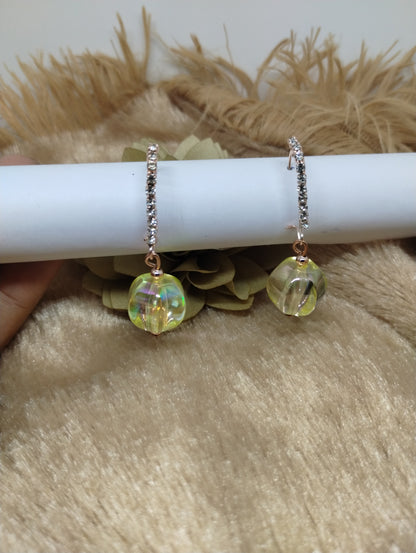 Celestial Glow Crystal Drop Earrings