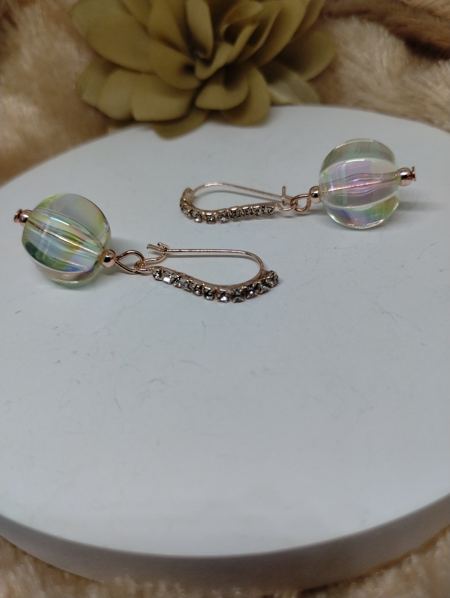 Celestial Glow Crystal Drop Earrings