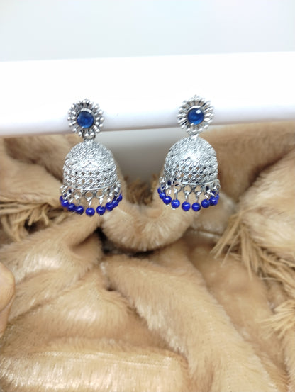Floral Heritage Dome Jhumka Earrings