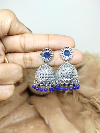 Floral Heritage Dome Jhumka Earrings