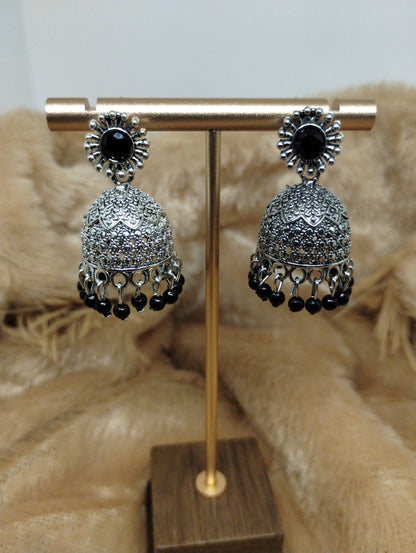Floral Heritage Dome Jhumka Earrings