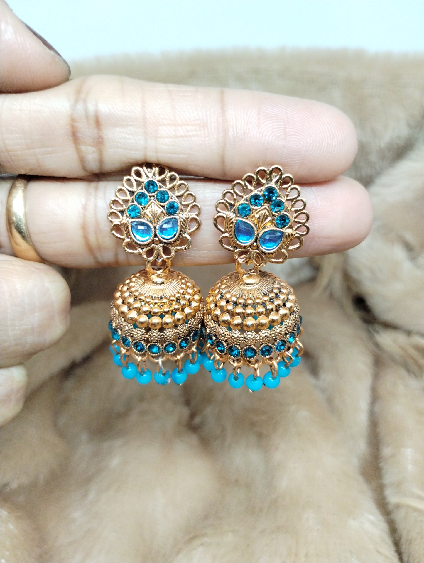 Royal Filigree Jhumkas