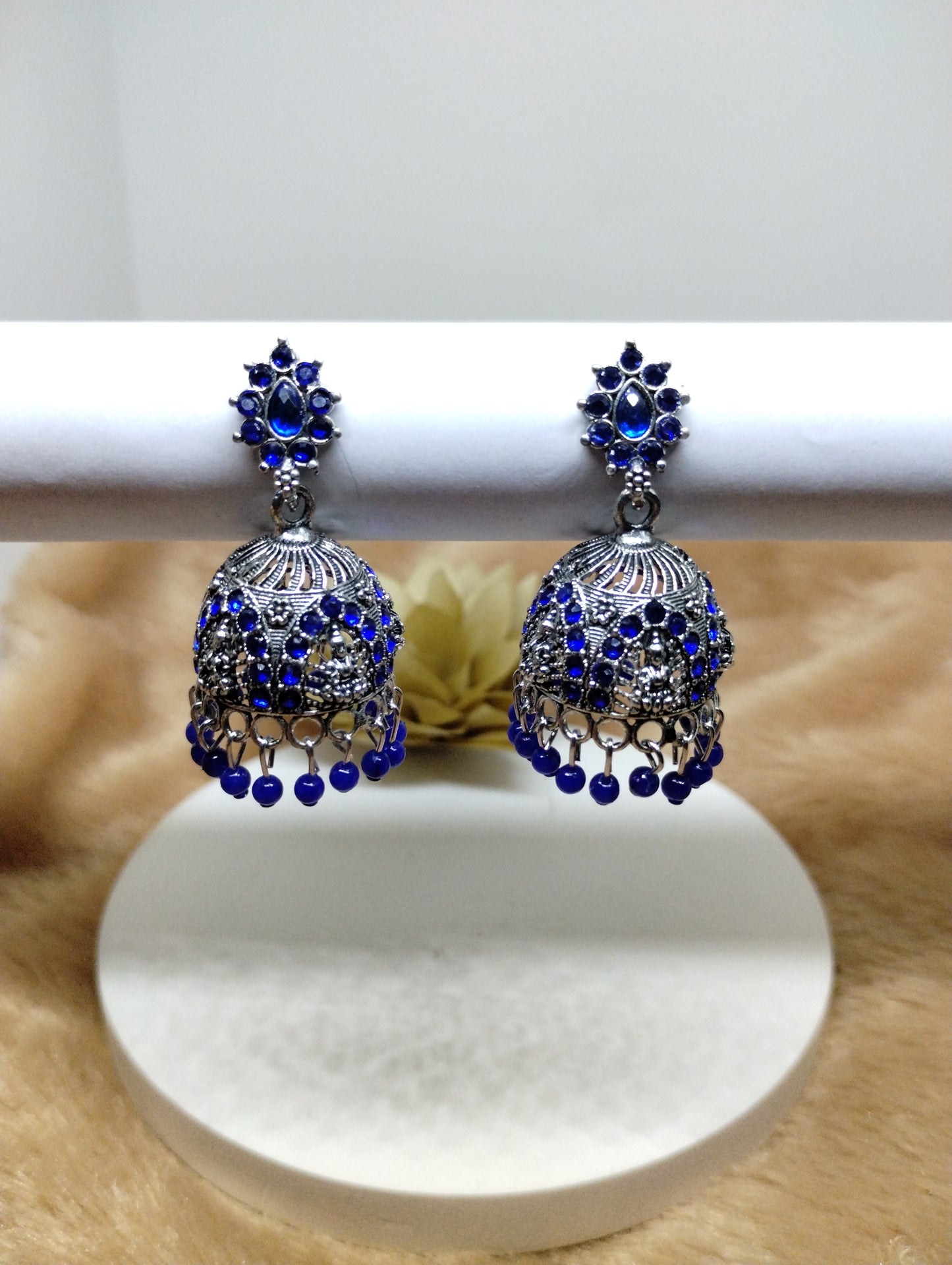 Lakshmi Heritage Oxidised Jhumkas