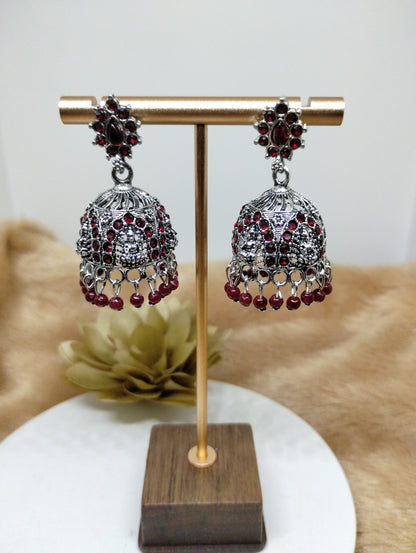 Lakshmi Heritage Oxidised Jhumkas