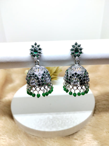 Lakshmi Heritage Oxidised Jhumkas