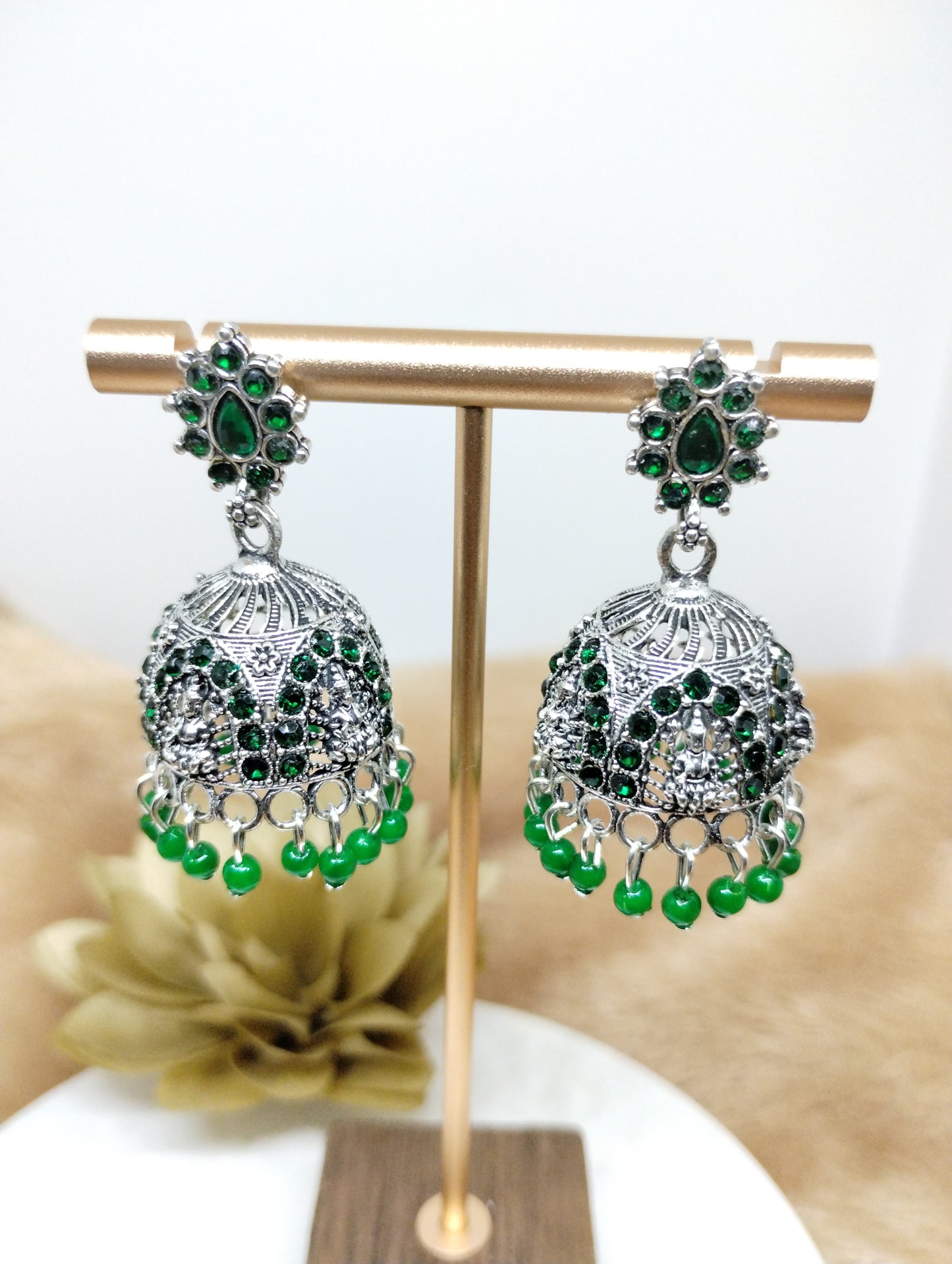 Lakshmi Heritage Oxidised Jhumkas