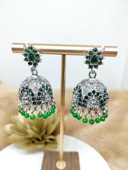 Lakshmi Heritage Oxidised Jhumkas
