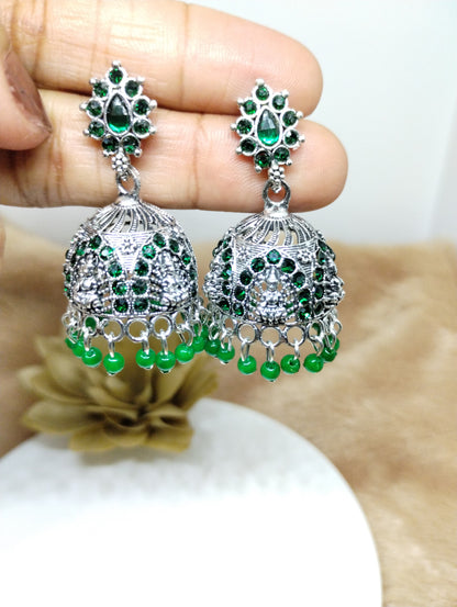 Lakshmi Heritage Oxidised Jhumkas