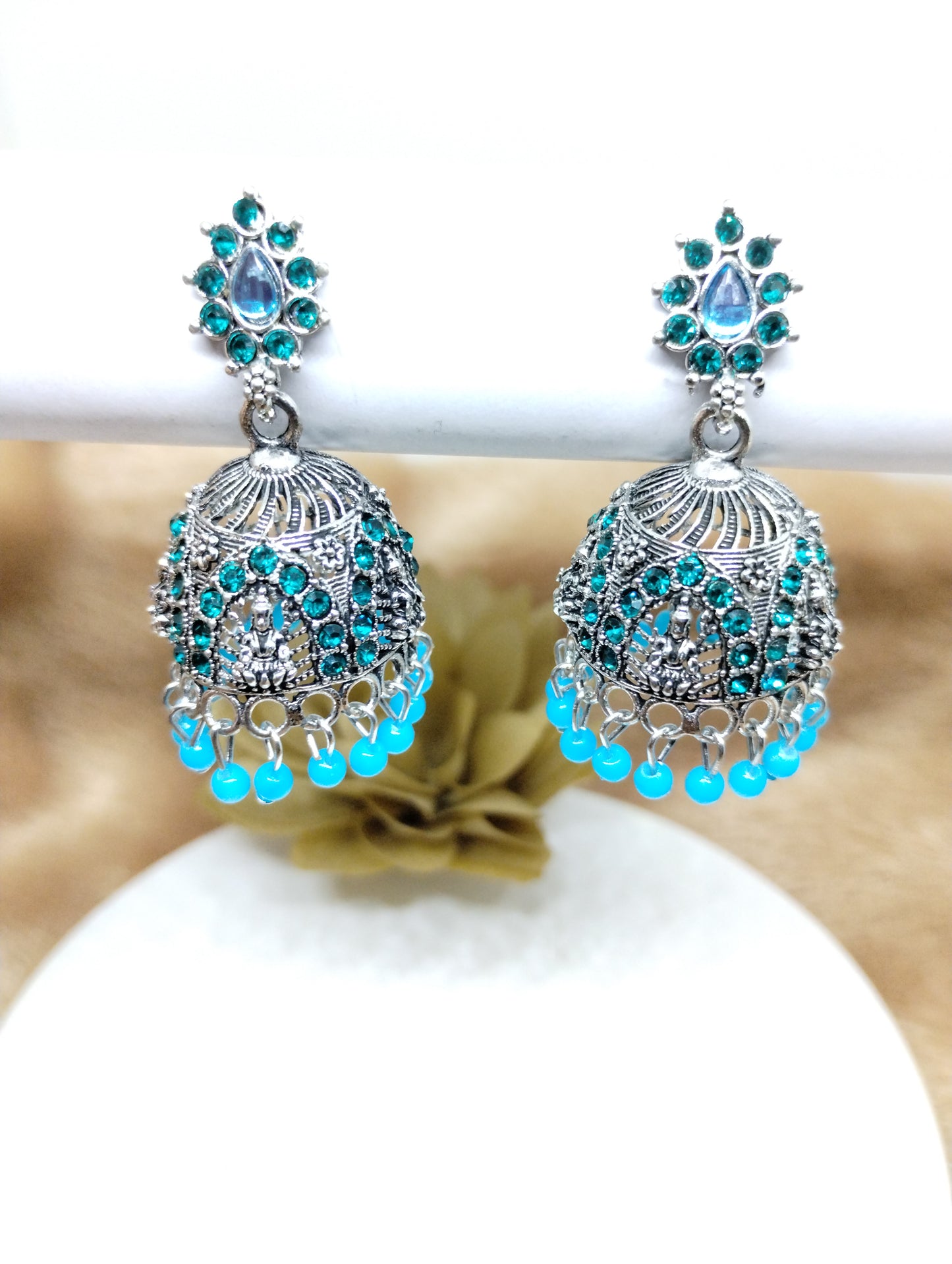 Lakshmi Heritage Oxidised Jhumkas