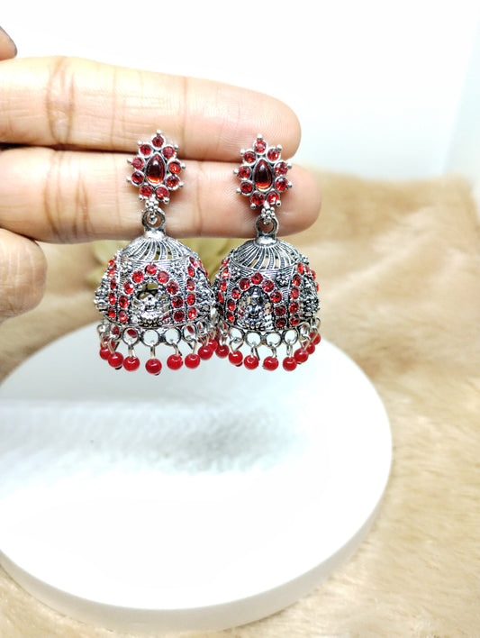 Lakshmi Heritage Oxidised Jhumkas