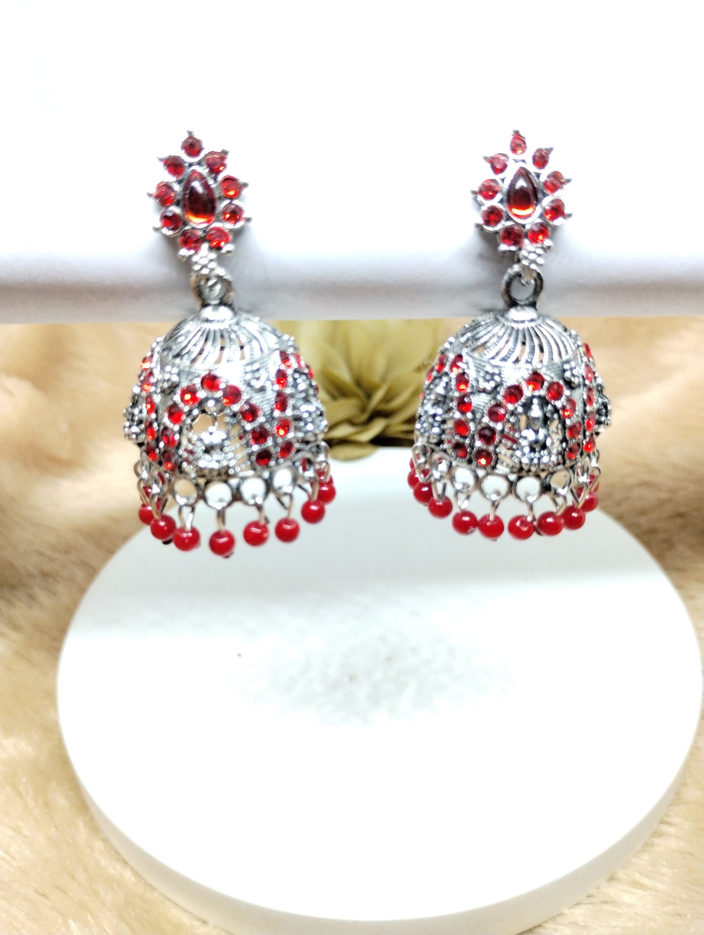 Lakshmi Heritage Oxidised Jhumkas
