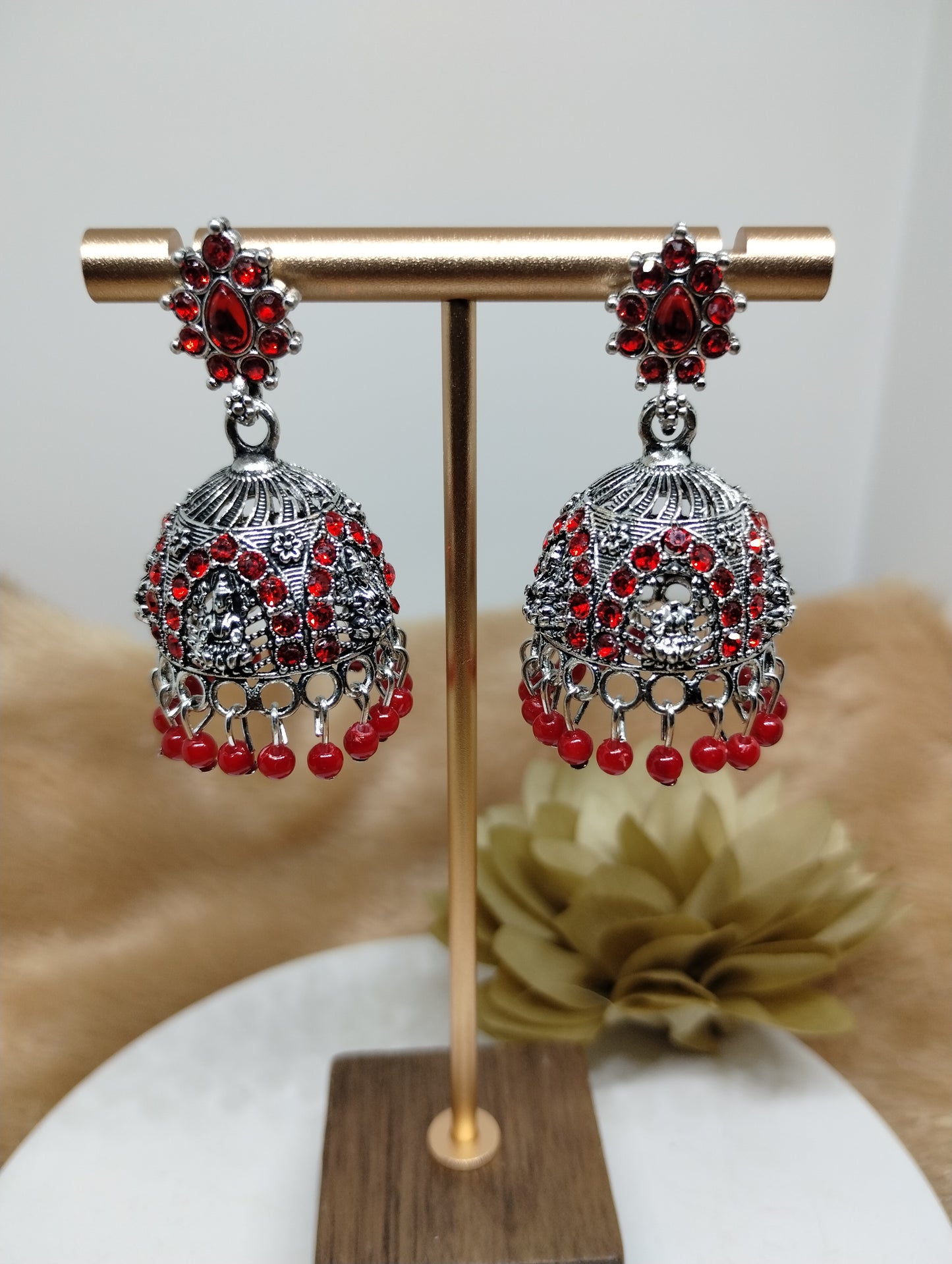Lakshmi Heritage Oxidised Jhumkas