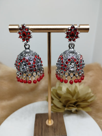 Lakshmi Heritage Oxidised Jhumkas