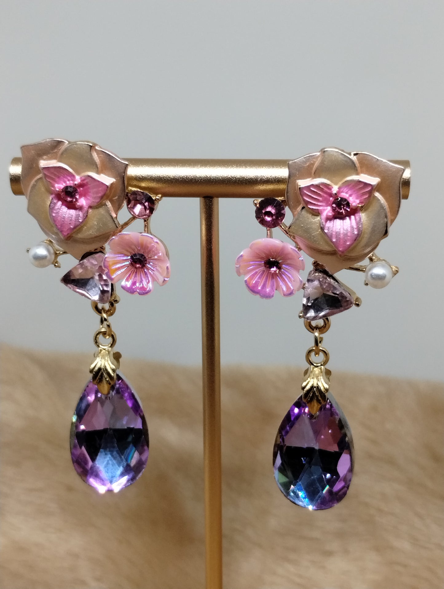 Garden Floral Statement Earrings