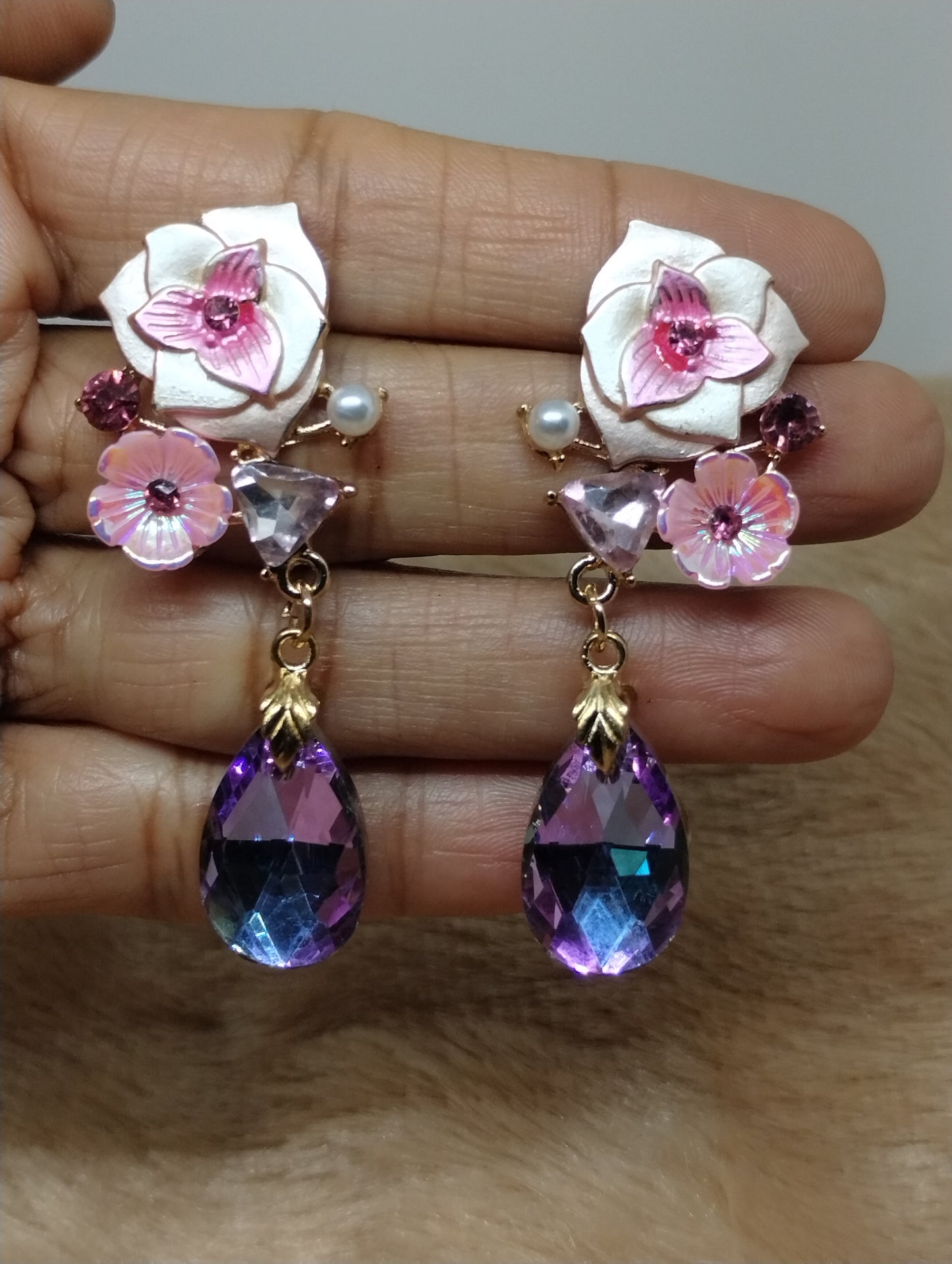 Garden Floral Statement Earrings