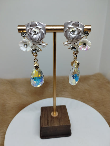 Garden Floral Statement Earrings
