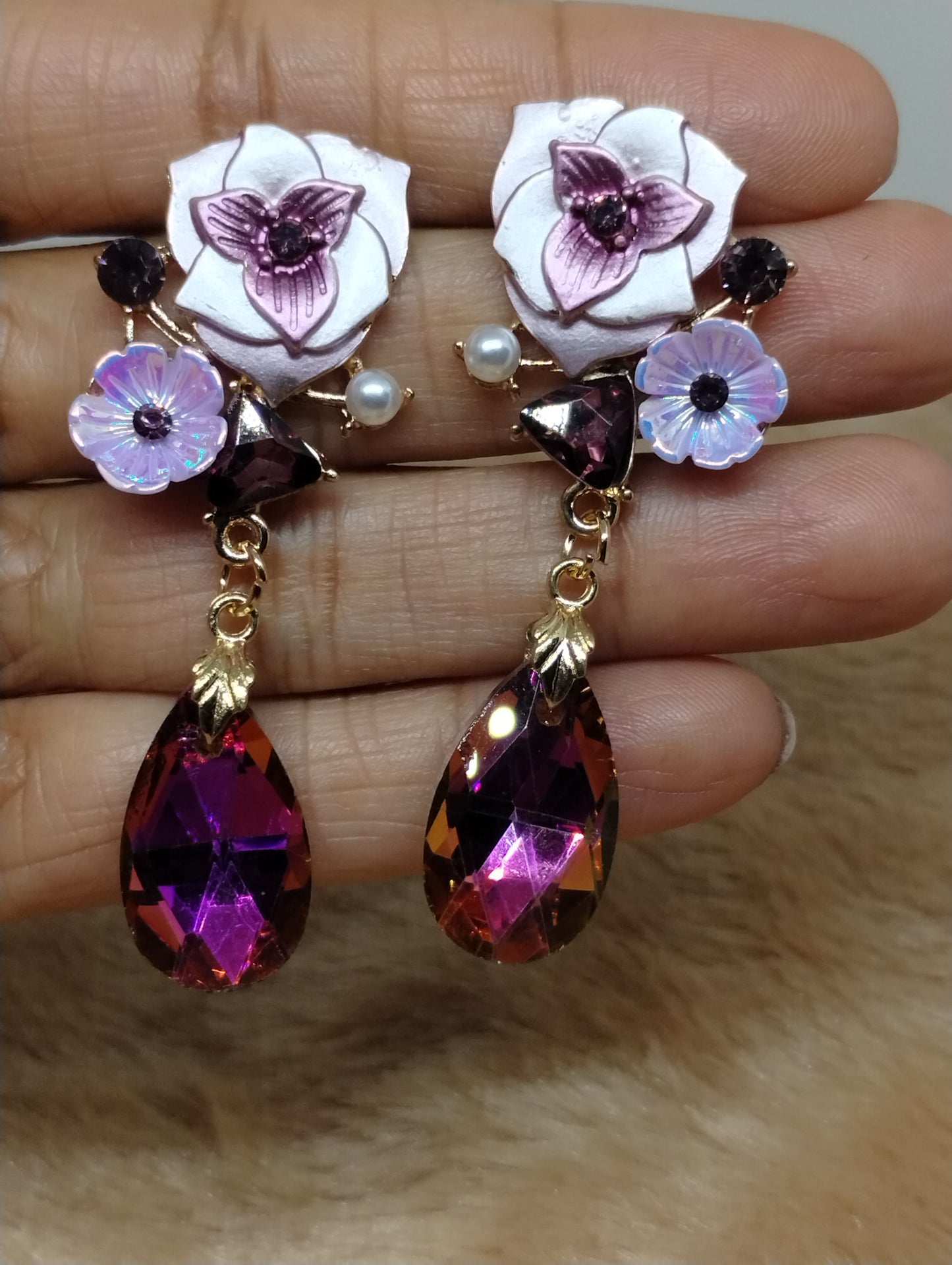 Garden Floral Statement Earrings