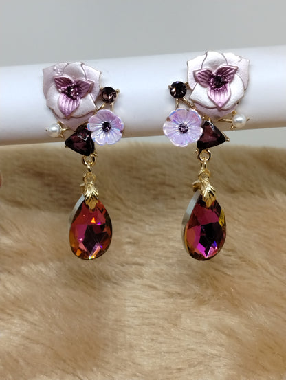 Garden Floral Statement Earrings