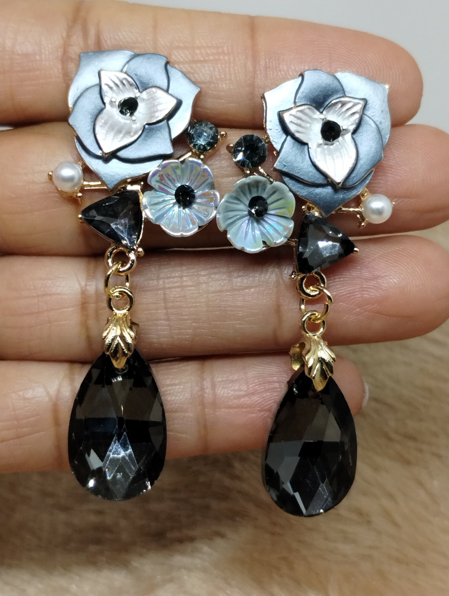 Garden Floral Statement Earrings
