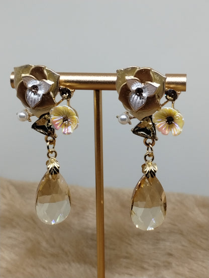 Garden Floral Statement Earrings
