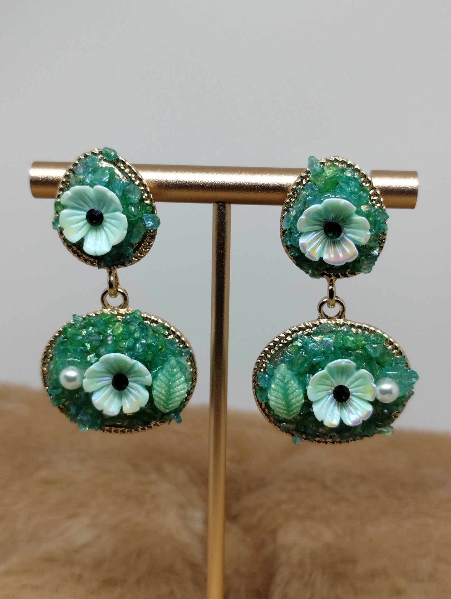 Garden Floral Statement Earrings