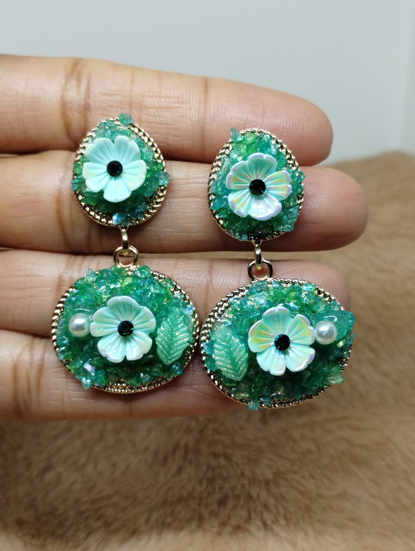 Garden Floral Statement Earrings