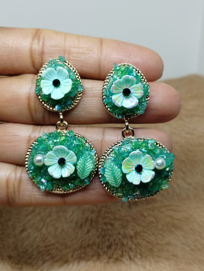 Garden Floral Statement Earrings