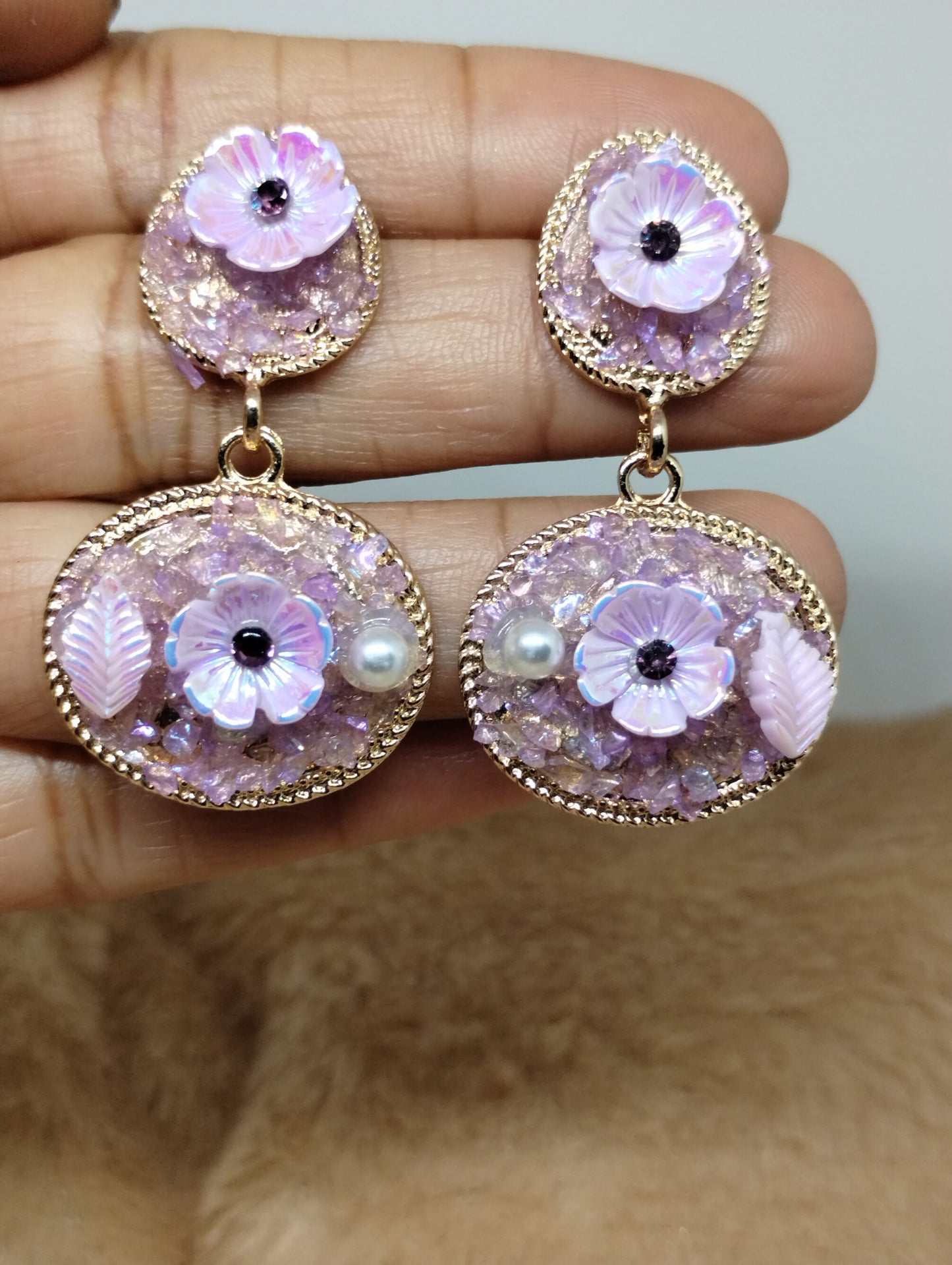Garden Floral Statement Earrings