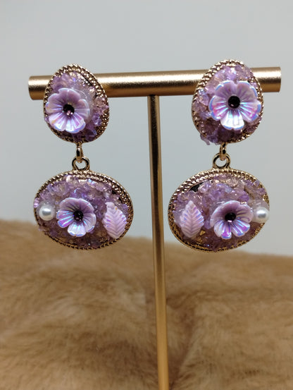 Garden Floral Statement Earrings