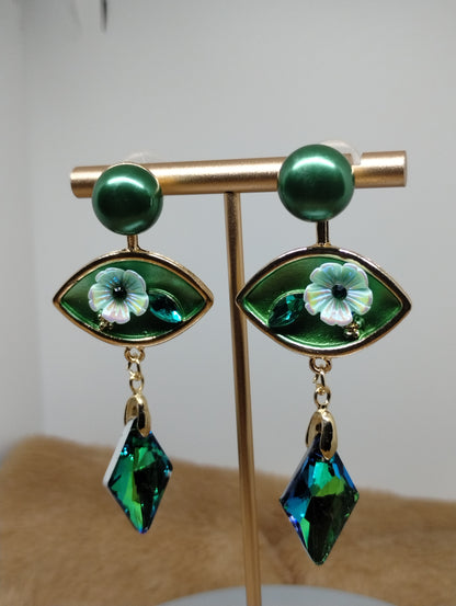 Garden Floral Statement Earrings