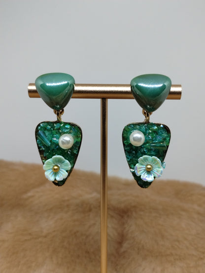 Garden Floral Statement Earrings