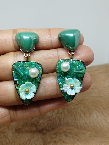 Garden Floral Statement Earrings